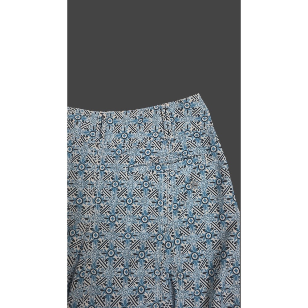 Athleta Whatever Skort Womens 4 Blue White Geometric Print Active Skirt Shorts